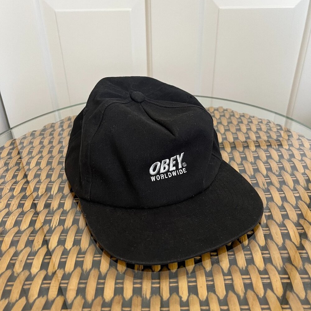 Black Obey Worldwide Hat Cap One Size
